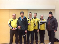 LaBan porukka väsyneenä mutta onnellisena...